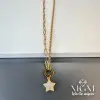 Zincir Çelik Uç Kısmı Pirinç Kolyeler 45 + 5 Cm Uzatma Payı - Kl0089