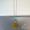Çelik Plaka Kolye Nazar Boncuklu - Kl0094