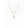 Rodyum/ Kaplama Zincir Çelik - Uç Pirinç Çelik Kolye Zincir 40+5 Cm - Uç Uzunluk 3 Cm - Kl0244