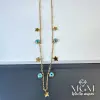 Çelik Yıldız Nazar Boncuklu  Kolye - Kl0047