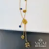 Çelik Yonca Nazar Boncuklu Kolye - Kl0059