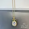Çelik Zirkon Taşlı Baykuş Kolye - Kl0140
