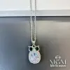 Çelik Zirkon Taşlı Baykuş Kolye - Kl0139