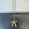 Çelik Zirkon Taşlı Fiyonk Kolye - Kl0148
