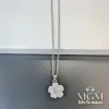 Rodyum Zirkon Taşlı Zincir Çelik Uç Kısmı Pirinç Kolyeler 40 + 5 Cm Uzatma Payı - Kl0129