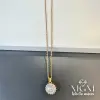Zirkon Taşlı Zincir Çelik Uç Kısmı Pirinç Kolyeler 40 + 5 Cm Uzatma Payı - Kl0120