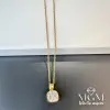 Zirkon Taşlı Zincir Çelik Uç Kısmı Pirinç Kolyeler 40 + 5 Cm Uzatma Payı - Kl0144