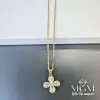 Zirkon Taşlı Zincir Çelik Uç Kısmı Pirinç Kolyeler 40 + 5 Cm Uzatma Payı - Kl0131