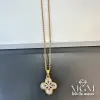 Çelik Zirkon Taşlı Yonca Kolye - Kl0112