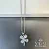 Çelik Zirkon Taşlı Yonca Kolye - Kl0165