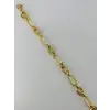    Zirkon Taşlı Pirinç Bileklikler 17+4 Cm  - Kbl0383