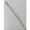 Rodyum Zirkon Taşlı Pirinç Bileklikler 17+2 Cm  - Kbl0373