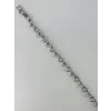 Rodyum Zirkon Taşlı Pirinç Bileklikler 17+2 Cm  - Kbl0369