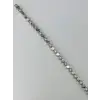 Rodyum Zirkon Taşlı Pirinç Bileklikler 17+2 Cm  - Kbl0368