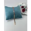    Zirkon Taşlı Pirinç Zirkon Bileklikler 17+2 Cm  - Kbl0262