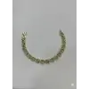    Zirkon Taşlı Pirinç Cm Bileklik 17+2 Cm  - Kbl0397