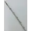 Rodyum Zirkon Taşlı Pirinç Bileklikler 17+2 Cm  - Kbl0367
