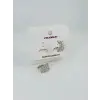 Rodyum  Zirkon Taşlı Pirinç Küpeler - Kp00448
