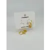   Zirkon Taşlı Pirinç Küpeler - Kp00469