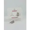 Rodyum Zirkon Taşlı Pirinç Küpeler - Kp00498