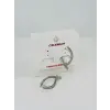 Rodyum   Zirkon Taşlı Pirinç Küpeler - Kp00455