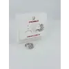 Rodyum Zirkon Taşlı Pirinç Küpeler - Kp00447