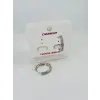 Rodyum Zirkon Taşlı Pirinç Küpeler - Kp00488