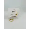   Zirkon Taşlı Pirinç Küpeler - Kp00499