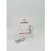 Rodyum Zirkon Taşlı Pirinç Küpeler - Kp00501