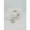 Rodyum Zirkon Taşlı Pirinç Küpeler - Kp00521