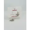 Rodyum Zirkon Taşlı Pirinç Küpeler - Kp00491