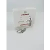 Rodyum Zirkon Taşlı Pirinç Küpeler - Kp00476