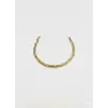    Zirkon Taşlı Pirinç Cm Bileklik 17+2 Cm  - Kbl0432
