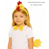 Çocuk Horoz Tavuk Kostüm Seti 3 Parça (taç + Papyon + Kuyruk)