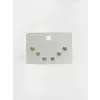 Çok Renkli Minik Kalpler Altılı Küpe - Kp00668