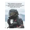 D2-6x 1000m Mesafeli 6 Kanallı İntercom Bluetooth Motosiklet Kask Kulaklığı İntercom Kulaklık