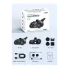 D2-6x 1000m Mesafeli 6 Kanallı İntercom Bluetooth Motosiklet Kask Kulaklığı İntercom Kulaklık