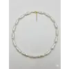 Beyaz Barok İnci  Kolyeler 40+5 Cm  - Kl0306