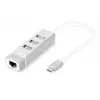 Digitus DA-70253 USB Type-C™ 3-Port Hub + Fast Ethernet LAN Adapter (KDO)