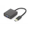 Digitus DA-70840 USB 3.0  -  VGA Grafik AdaptörüGiriş: 1 x USB 3.0 USB-A  1 x VGA (HD15) (KDO)