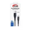 Elba ELB-2701 27w Usb-a To Type-c 1mt Siyah Örgülü Şarj Kablosu 480Mps Hızlı Şarj