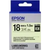 Epson LK-4YBP Pastel Sarı Üzeri Siyah 12mm 9Metre Etiket