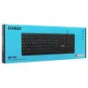 Everest KB-741Q  Siyah-Gri USB 2 Metre Bakır Kablolu Usb Q Klavye (KDO)