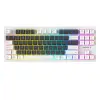 Everest KB-98 SILENT TKL Gri Mavi-Beyaz Rainbow Q Membrane Klavye (KDO)