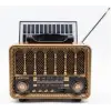 Everton RT-707 Bluetooth-USB-SD-FM Şarjlı  Nostaljik Radyo Solarlı Radyo
