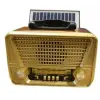 Everton Rt-836  Bluetooth Fm-Usb-Tf-Aux Solarlı Şarjlı Nostaljik Radyo