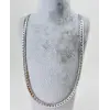 Rodyum Çelik Erkek Kolye 60 Cm - Ekl0010