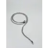 Rodyum Çelik Erkek Kolye 60 Cm - Ekl0010