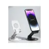 F17s  Masaüstü Telefon Tutucu Döner Tabanı Alüminyum Paslanmaz Çelik Katlanabilir