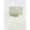Fiyonk Detaylı Sallantılı Altılı Küpe - Kp00596